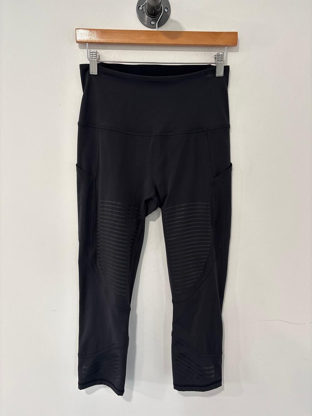 Lululemon Rogue Renegade Super High Rise Crop Leggings Black Size 8